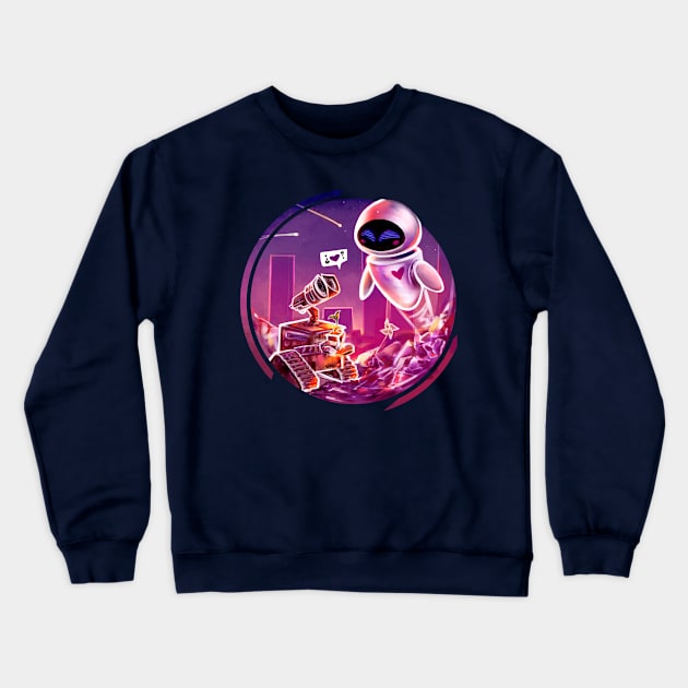 Wall-e Crewneck Sweatshirt by Kumo´s Place